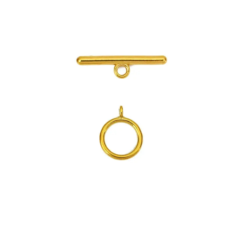 5sets PVD Never Fade Stainless Steel OT Clasps Toggle Bracelet Hooks End Necklace Connectors ForDiy Jewelry Making Accessories Subohmontaser