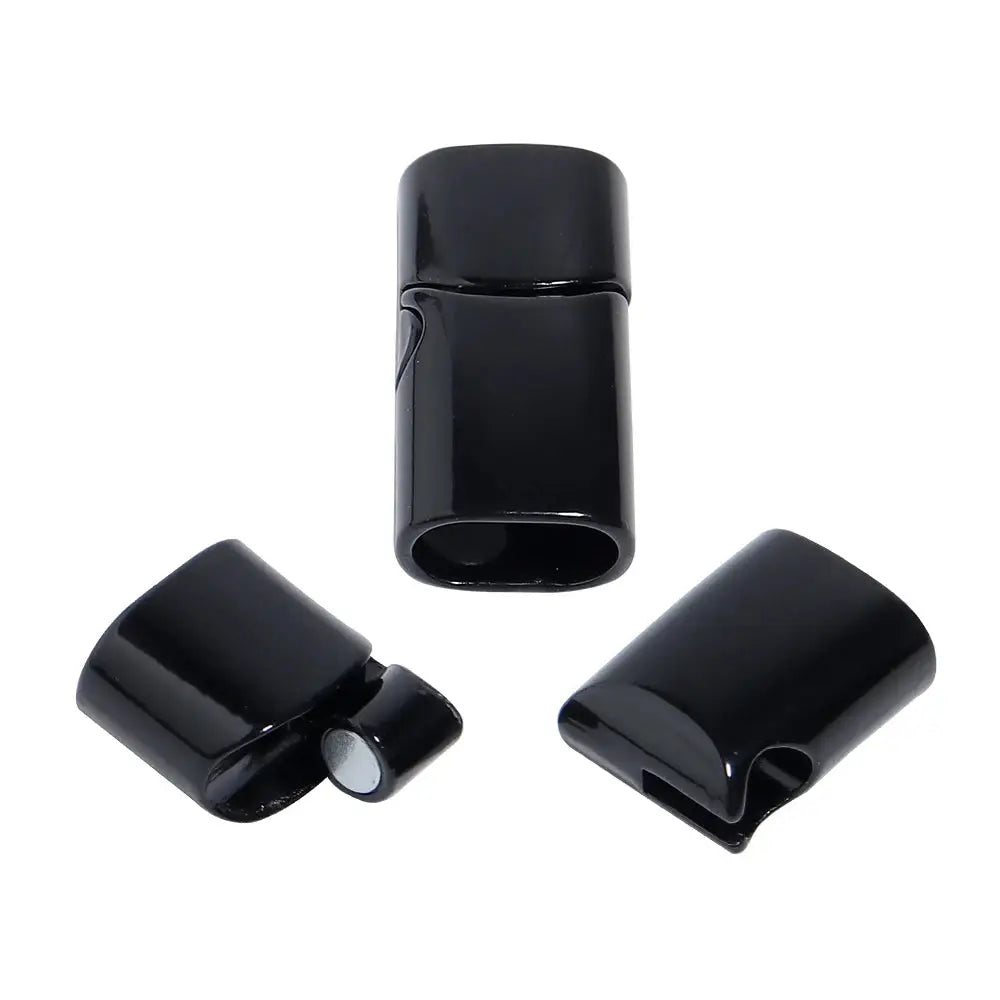 5Pcs Alloy Magnetic Clasps Round Square Corners Leather Cord End Clasp Connectors For DIY Jewelry Making Bracelet Accessories Subohmontaser