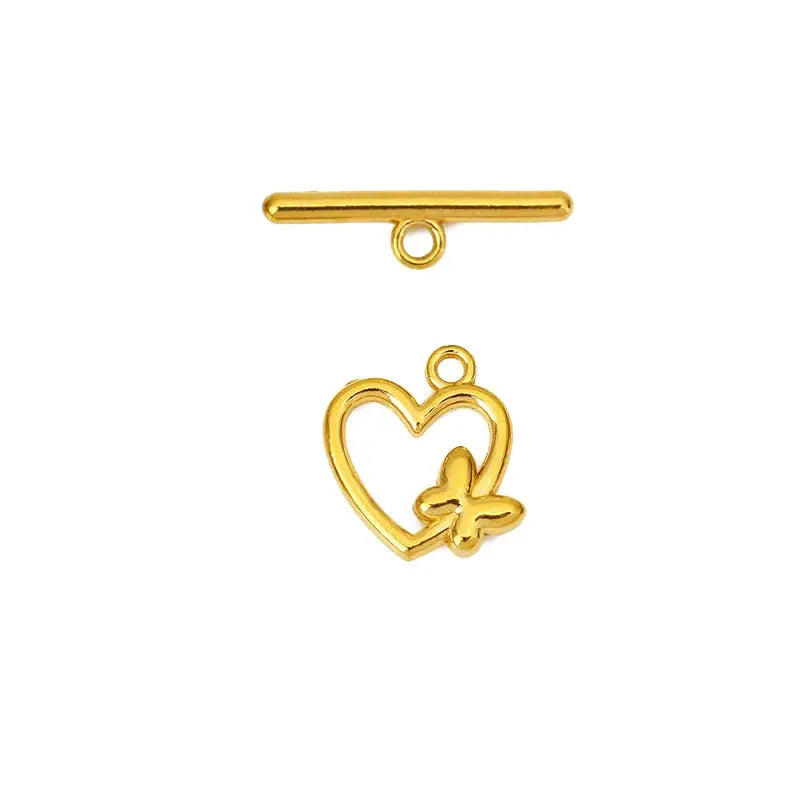 5sets PVD Never Fade Stainless Steel OT Clasps Toggle Bracelet Hooks End Necklace Connectors ForDiy Jewelry Making Accessories Subohmontaser