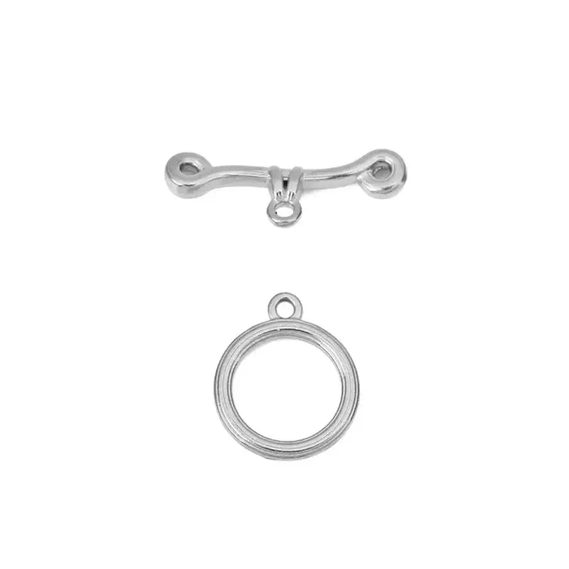 5sets PVD Never Fade Stainless Steel OT Clasps Toggle Bracelet Hooks End Necklace Connectors ForDiy Jewelry Making Accessories Subohmontaser