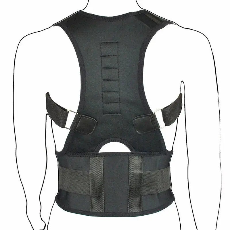 Posture Corrector Support Magnetic Back Shoulder Brace Belt Band For Puce Gaia