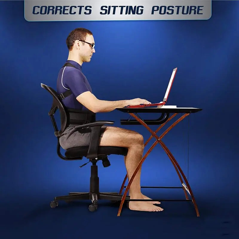 Posture Corrector Support Magnetic Back Shoulder Brace Belt Band For Puce Gaia