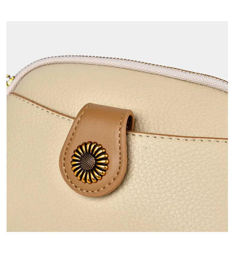 Comfy Soft Leather Women's Bag - Spring Summer New Flip Zipper Fashion Jade Lemon