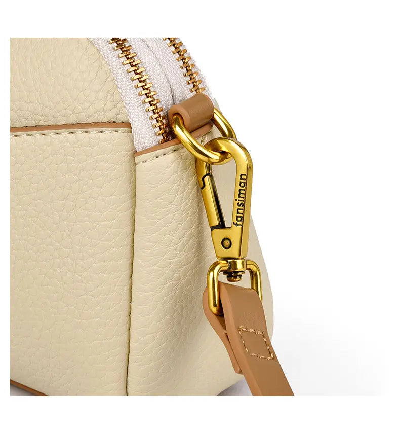 Comfy Soft Leather Women's Bag - Spring Summer New Flip Zipper Fashion Jade Lemon