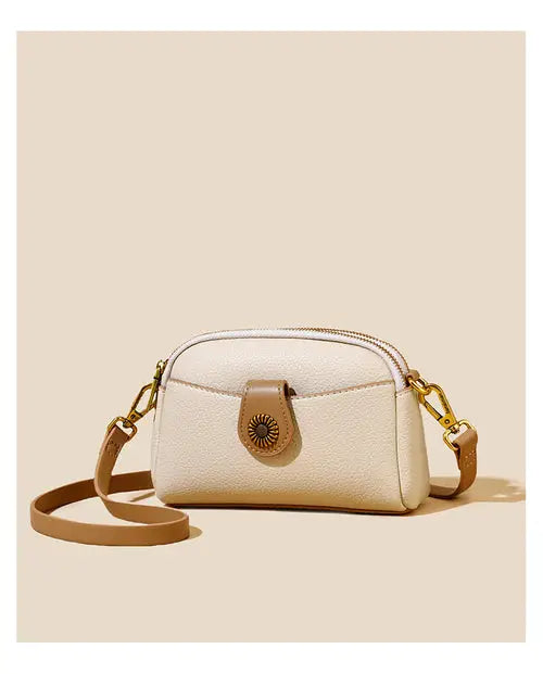 Comfy Soft Leather Women's Bag - Spring Summer New Flip Zipper Fashion Jade Lemon