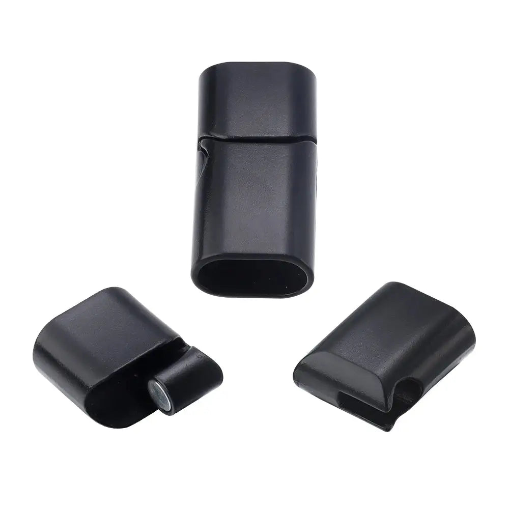 5Pcs Alloy Magnetic Clasps Round Square Corners Leather Cord End Clasp Connectors For DIY Jewelry Making Bracelet Accessories Subohmontaser