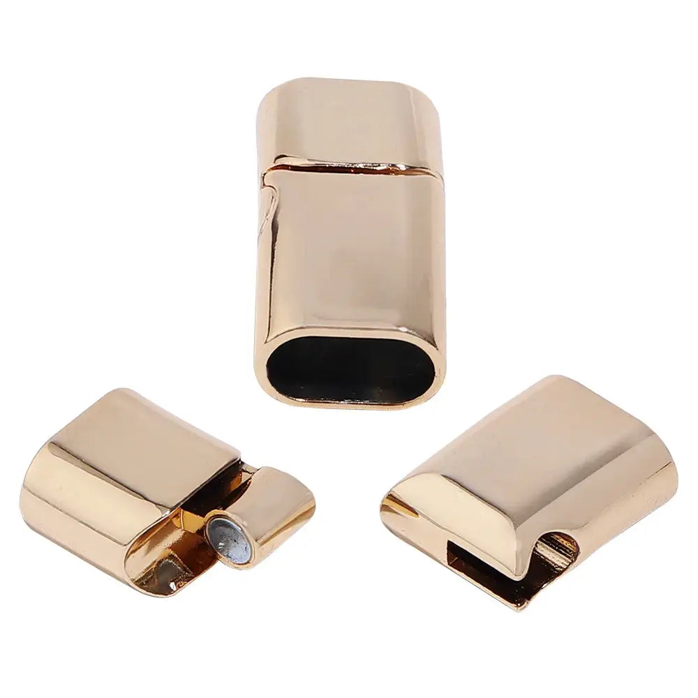 5Pcs Alloy Magnetic Clasps Round Square Corners Leather Cord End Clasp Connectors For DIY Jewelry Making Bracelet Accessories Subohmontaser