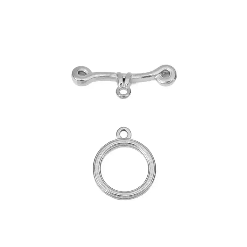 5sets PVD Never Fade Stainless Steel OT Clasps Toggle Bracelet Hooks End Necklace Connectors ForDiy Jewelry Making Accessories Subohmontaser