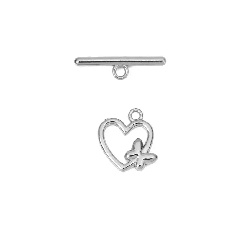 5sets PVD Never Fade Stainless Steel OT Clasps Toggle Bracelet Hooks End Necklace Connectors ForDiy Jewelry Making Accessories Subohmontaser