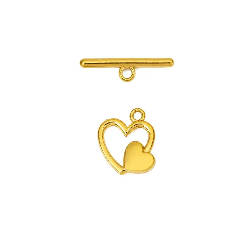 5sets PVD Never Fade Stainless Steel OT Clasps Toggle Bracelet Hooks End Necklace Connectors ForDiy Jewelry Making Accessories Subohmontaser