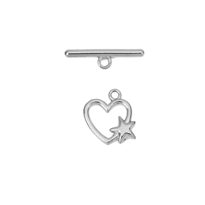 5sets PVD Never Fade Stainless Steel OT Clasps Toggle Bracelet Hooks End Necklace Connectors ForDiy Jewelry Making Accessories Subohmontaser