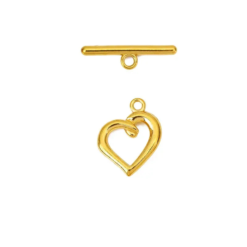 5sets PVD Never Fade Stainless Steel OT Clasps Toggle Bracelet Hooks End Necklace Connectors ForDiy Jewelry Making Accessories Subohmontaser