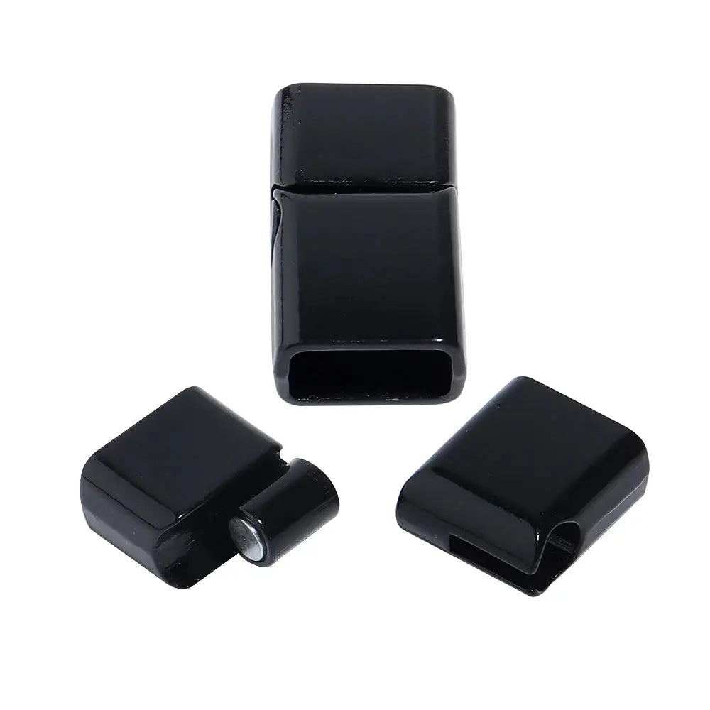 5Pcs Alloy Magnetic Clasps Round Square Corners Leather Cord End Clasp Connectors For DIY Jewelry Making Bracelet Accessories Subohmontaser