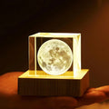 3D Galaxy Crystal Ball LED Lamp Design 2 Orange Chestnut